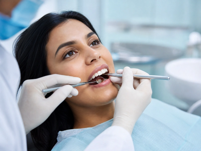 Tooth-colored dental filling for cavity treatment