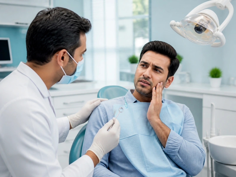 Emergency dental consultation for sudden tooth pain